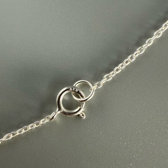 Sterling Silver Heart Knot Necklace - Picture 6 of 7